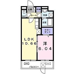 カメリアY2 1LDKの間取図画像