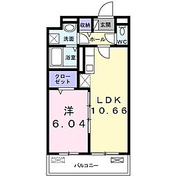 カメリアY2 1LDKの間取図画像