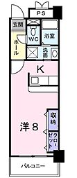 グリシーナトーレ 1Kの間取図画像