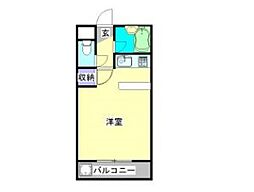 ロワイヤルヒルズ都城 ワンルームの間取図画像