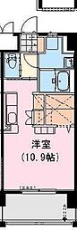クロスワイズ神宮外苑ウエスト ワンルームの間取図画像