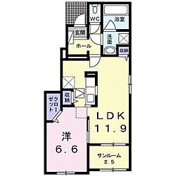 COLORS1 1LDKの間取図画像