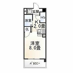 GRANDEUR 1Kの間取図画像