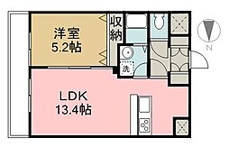 ロイヤルステージ庄内 1LDKの間取図画像