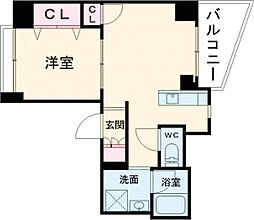 ワコーレ新神戸マスターズレジデンス 1LDKの間取図画像