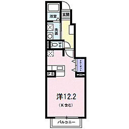 さざんか姫の路A ワンルームの間取図画像