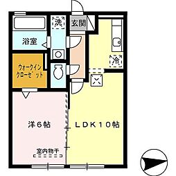 アークウィル1 1LDKの間取図画像