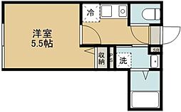 リブ・ガーデン 1Kの間取図画像