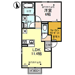 ドリームホーム1 1LDKの間取図画像
