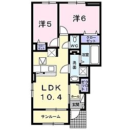 アニメートYSI 2LDKの間取図画像
