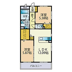 物件の間取り