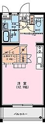 サンライズ財光寺 ワンルームの間取図画像