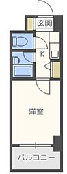 エスリード新神戸 1Kの間取図画像