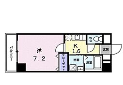 フリーデンST 1Kの間取図画像