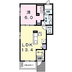ポジフル 1LDKの間取図画像
