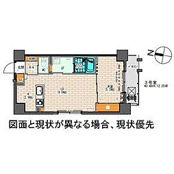 ユーコート大通西13 1LDKの間取図画像