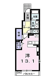 セレーノB ワンルームの間取図画像
