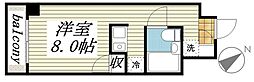 メゾン・ド・コンテス 3階ワンルームの間取り