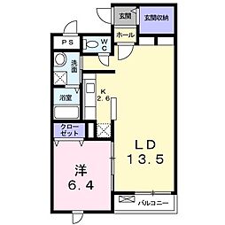 フレーバーオブ 1LDKの間取図画像