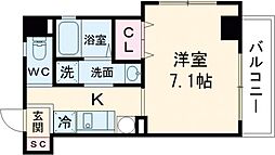 DAP千林 1Kの間取図画像