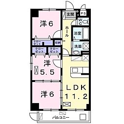 リバーゲートS小禄 3LDKの間取図画像