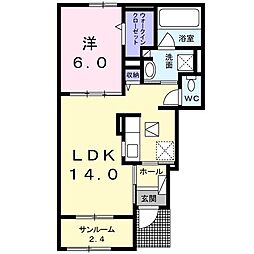 プロムナードS.T3 1LDKの間取図画像
