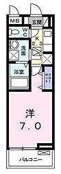 アウローラ 1Kの間取図画像
