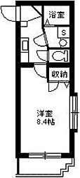 アミューズ宇宿 1Kの間取図画像
