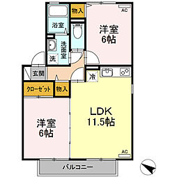 間取図画像 2LDK