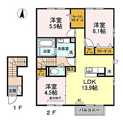 ソシアメゾン中山 3LDKの間取図画像