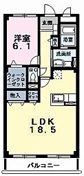 スプリングロードＡｋａｓａｋａ 5階1LDKの間取り