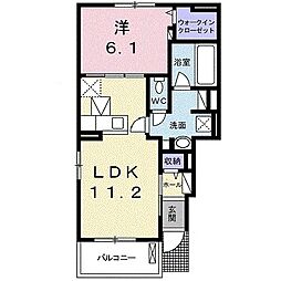 ティアラ3 1LDKの間取図画像