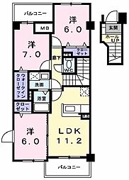 ビサイド・スリー 3LDKの間取図画像
