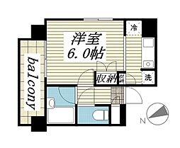 メゾン・ド・レノン ワンルームの間取図画像