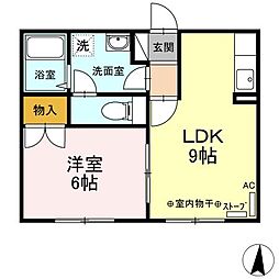 間取図画像 1LDK