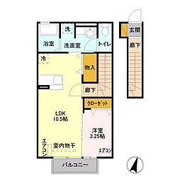 セジュール石倉 1LDKの間取図画像