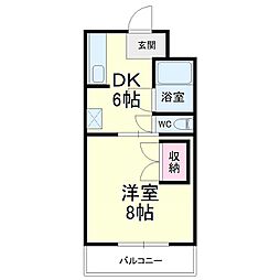 間取図画像 1DK