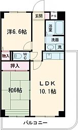 ウエストポート 2LDKの間取図画像