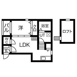 オーベルテューレ名城公園 1LDKの間取図画像