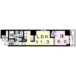 フェリーチェ・ヴィータ 1LDKの間取図画像