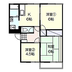 サニーエステート 3Kの間取図画像