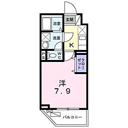 フィーカ蒲田 1Kの間取図画像
