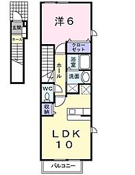 サンリット・m 1LDKの間取図画像