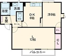 ガーデンハイツ志村C 2DKの間取図画像