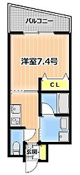 CITY SPIRE神戸元町 I 9階1Kの間取り