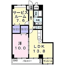 京悠館 1SLDKの間取図画像