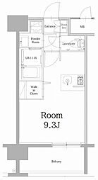 エンクレスト天神LINK ワンルームの間取図画像