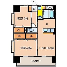 グランツ 1LDKの間取図画像