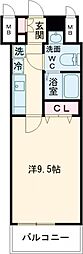 Jino平野 1Kの間取図画像