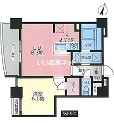 ケインズ湘南2 1LDKの間取図画像